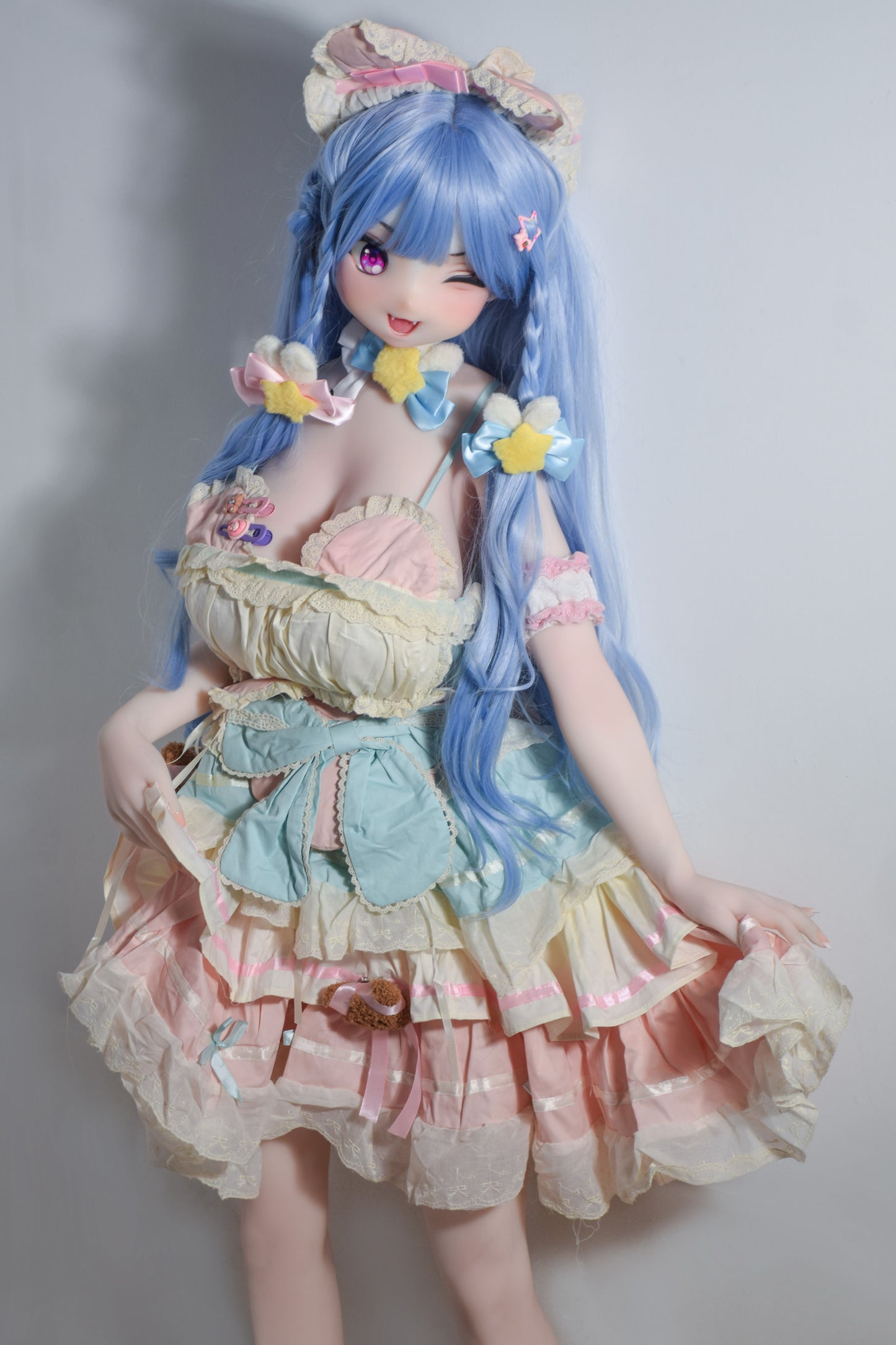 ElsaBabe 148 cm Anime-Puppe Platin-Silikon-Sexpuppe Erotisches Spielzeug mit Metallskelett, Furukawa Natsuki