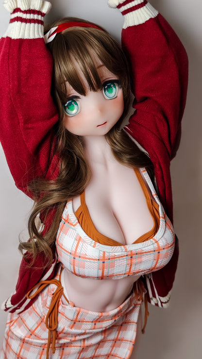 ElsaBabe 148 cm Anime-Puppe Platin-Silikon-Sexpuppe Erotisches Spielzeug mit Metallskelett, Furukawa Natsuki
