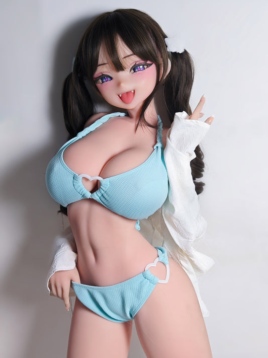 ElsaBabe 148 cm Anime-Puppe Platin-Silikon-Sexpuppe Erotisches Spielzeug mit Metallskelett, Furukawa Natsuki