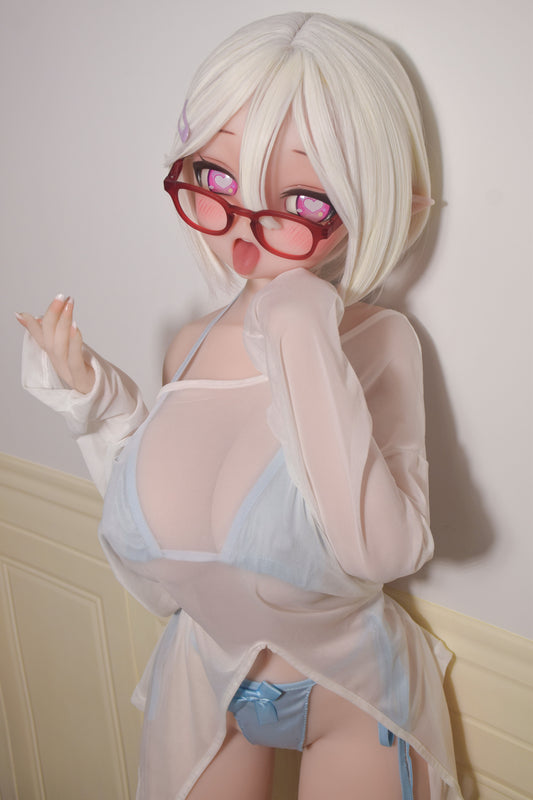 ElsaBabe 148 cm Anime-Puppe Platin-Silikon-Sexpuppe Erotisches Spielzeug mit Metallskelett, Furukawa Natsuki