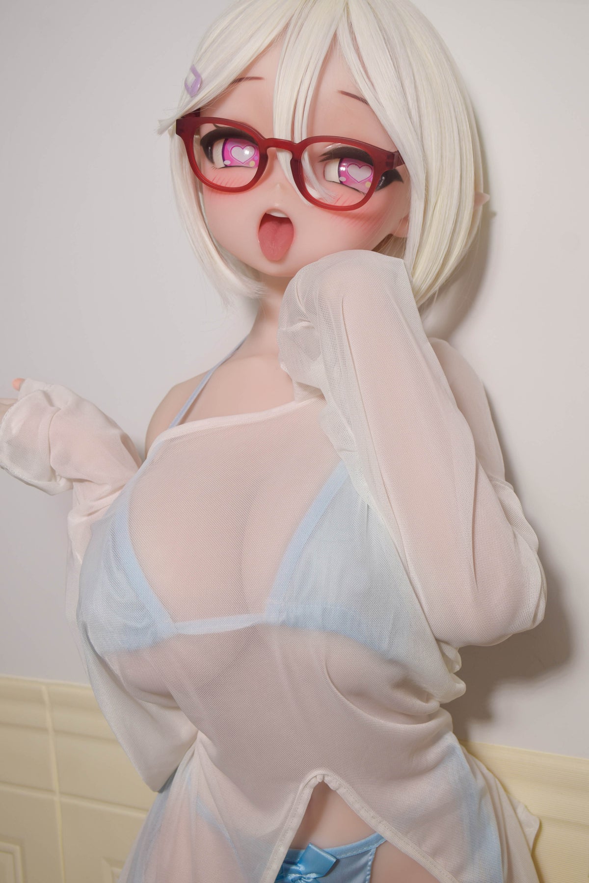 ElsaBabe 148 cm Anime-Puppe Platin-Silikon-Sexpuppe Erotisches Spielzeug mit Metallskelett, Furukawa Natsuki