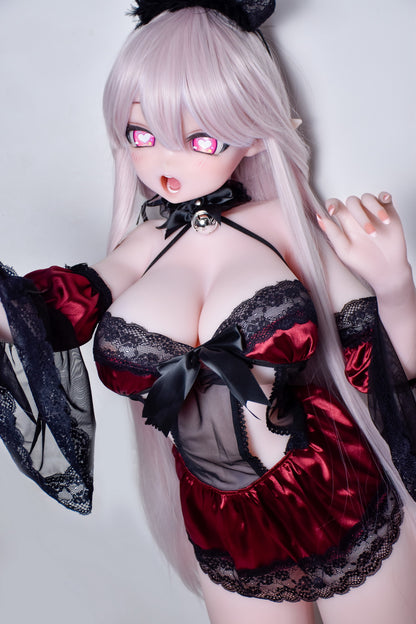 ElsaBabe 148 cm Anime-Puppe Platin-Silikon-Sexpuppe Erotisches Spielzeug mit Metallskelett, Furukawa Natsuki