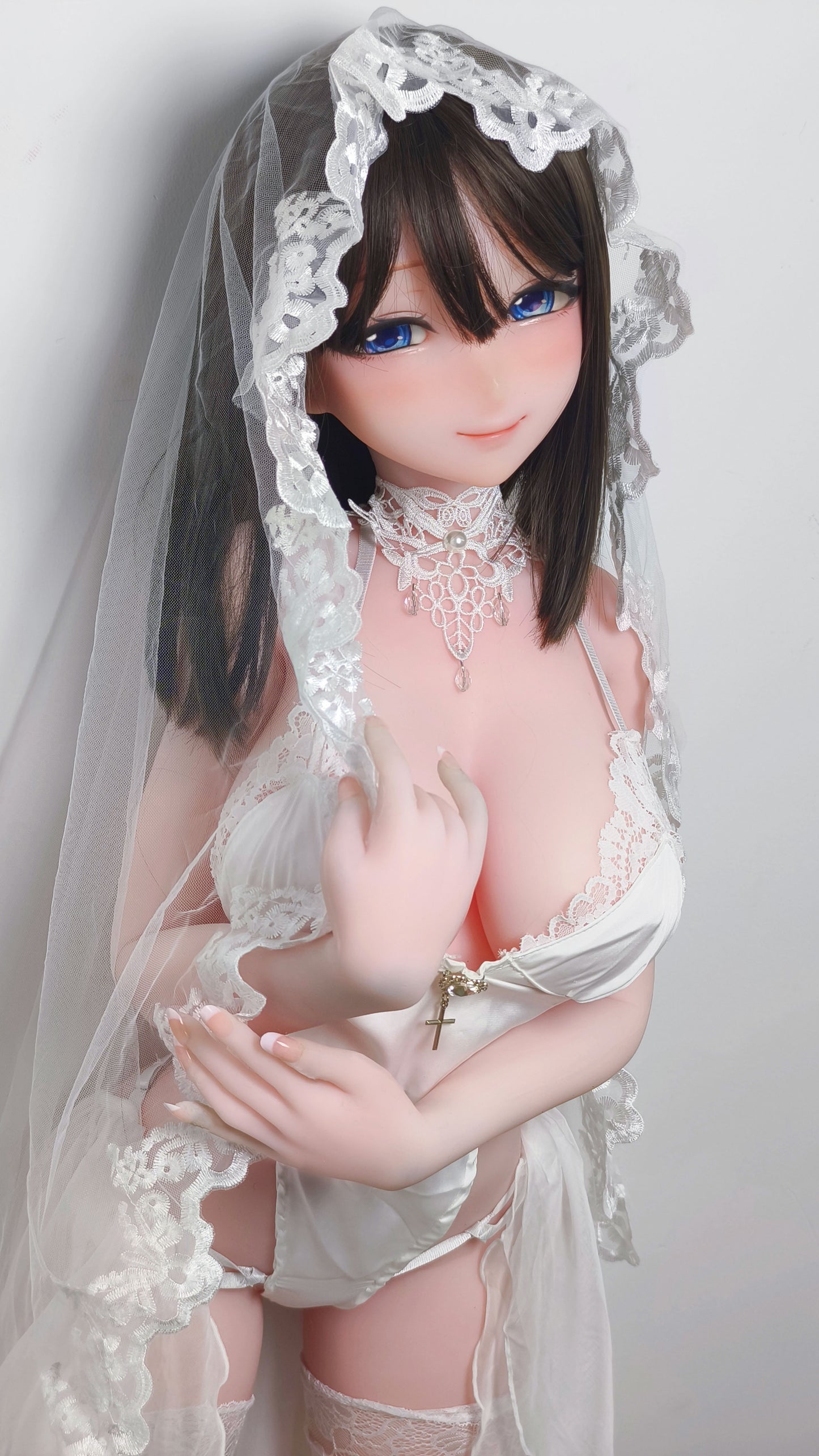 ElsaBabe 148 cm Anime-Puppe Platin-Silikon-Sexpuppe Erotisches Spielzeug mit Metallskelett, Furukawa Natsuki