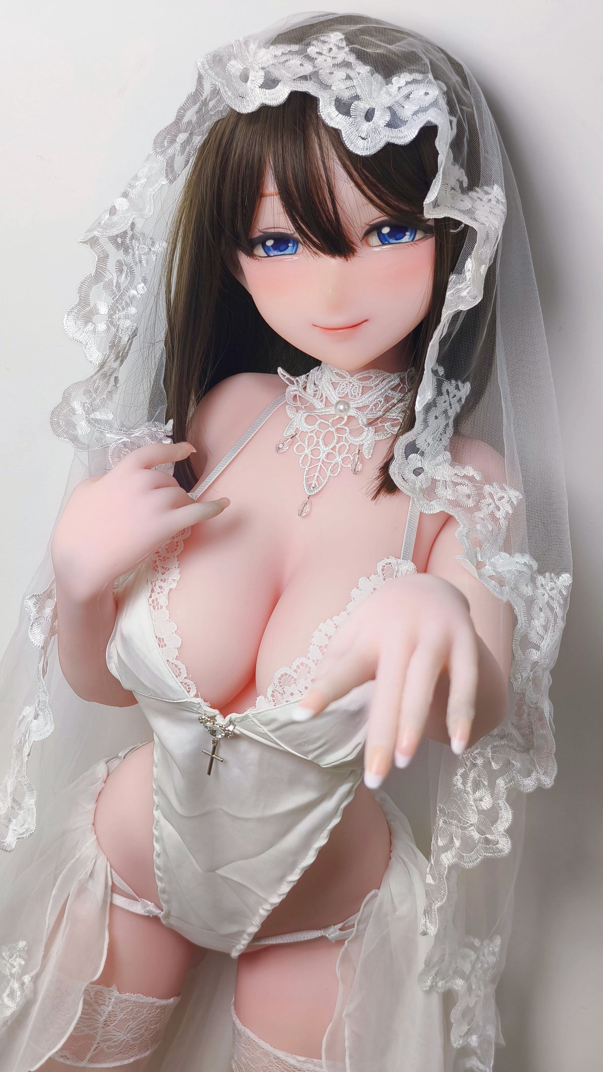 ElsaBabe 148 cm Anime-Puppe Platin-Silikon-Sexpuppe Erotisches Spielzeug mit Metallskelett, Furukawa Natsuki