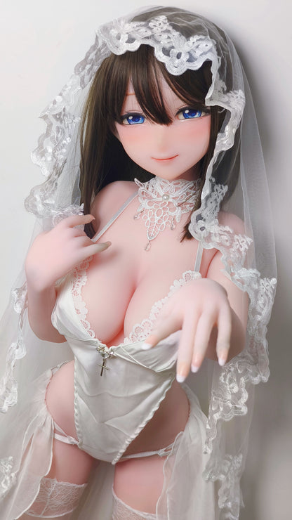 ElsaBabe 148 cm Anime-Puppe Platin-Silikon-Sexpuppe Erotisches Spielzeug mit Metallskelett, Furukawa Natsuki