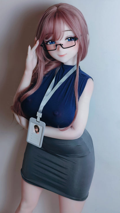 ElsaBabe 148 cm Anime-Puppe Platin-Silikon-Sexpuppe Erotisches Spielzeug mit Metallskelett, Furukawa Natsuki