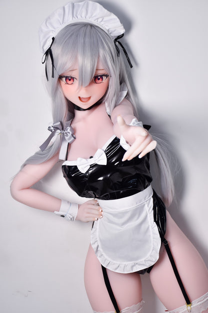 ElsaBabe 148 cm Anime-Puppe Platin-Silikon-Sexpuppe Erotisches Spielzeug mit Metallskelett, Furukawa Natsuki