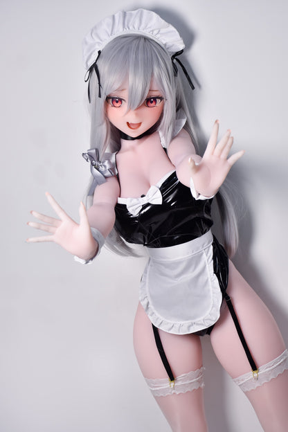 ElsaBabe 148 cm Anime-Puppe Platin-Silikon-Sexpuppe Erotisches Spielzeug mit Metallskelett, Furukawa Natsuki