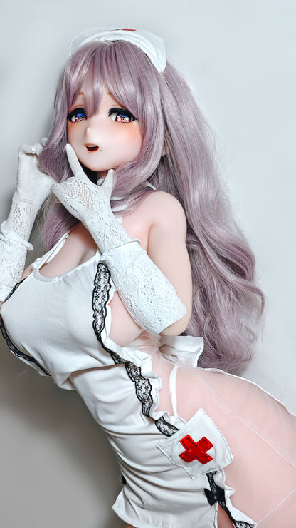 ElsaBabe 148 cm Anime-Puppe Platin-Silikon-Sexpuppe Erotisches Spielzeug mit Metallskelett, Furukawa Natsuki