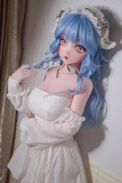 ElsaBabe 148 cm Anime-Puppe Platin-Silikon-Sexpuppe Erotisches Spielzeug mit Metallskelett, Furukawa Natsuki