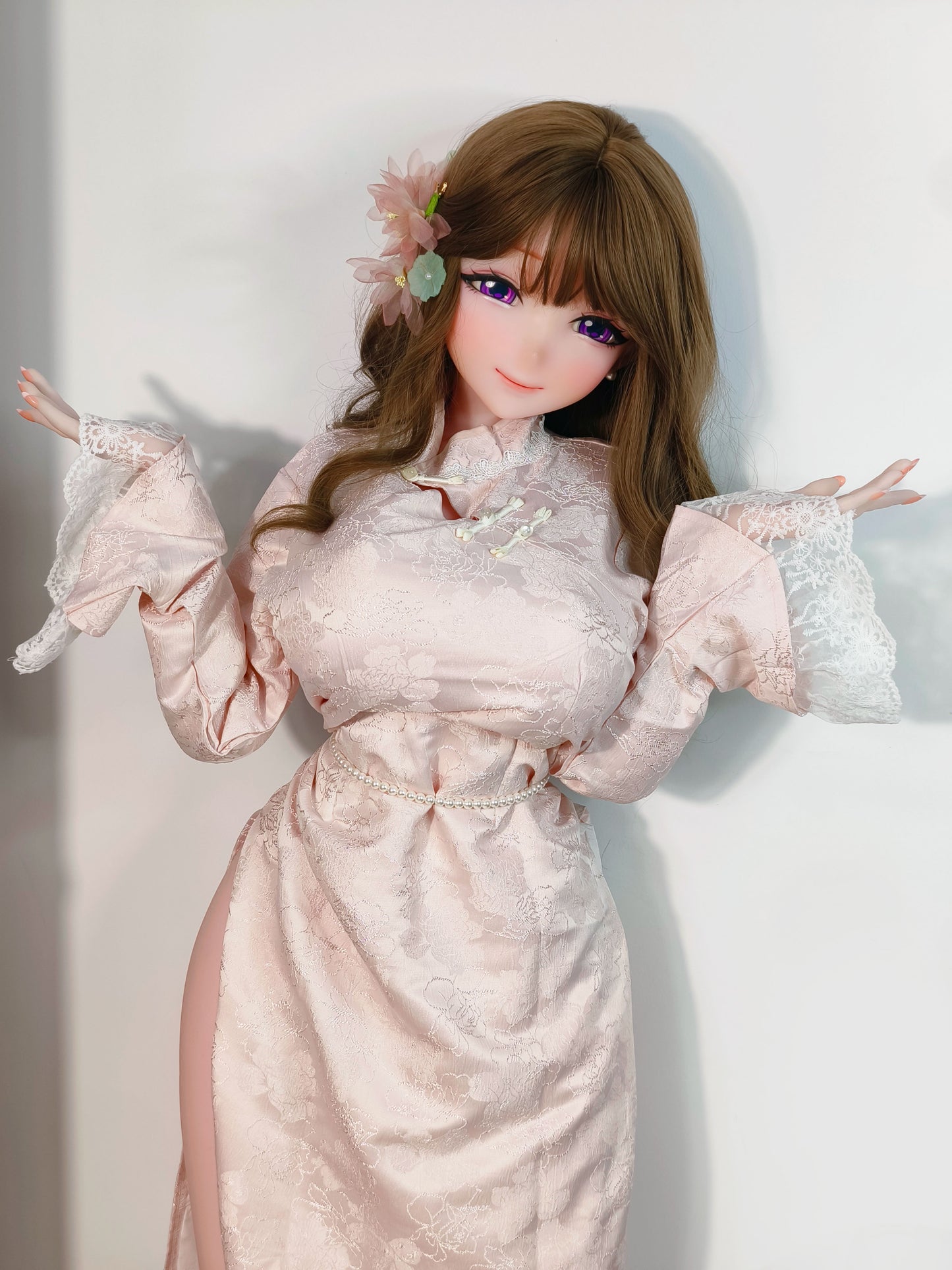 ElsaBabe 148 cm Anime-Puppe Platin-Silikon-Sexpuppe Erotisches Spielzeug mit Metallskelett, Furukawa Natsuki