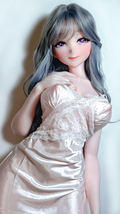 ElsaBabe 148 cm Anime-Puppe Platin-Silikon-Sexpuppe Erotisches Spielzeug mit Metallskelett, Furukawa Natsuki