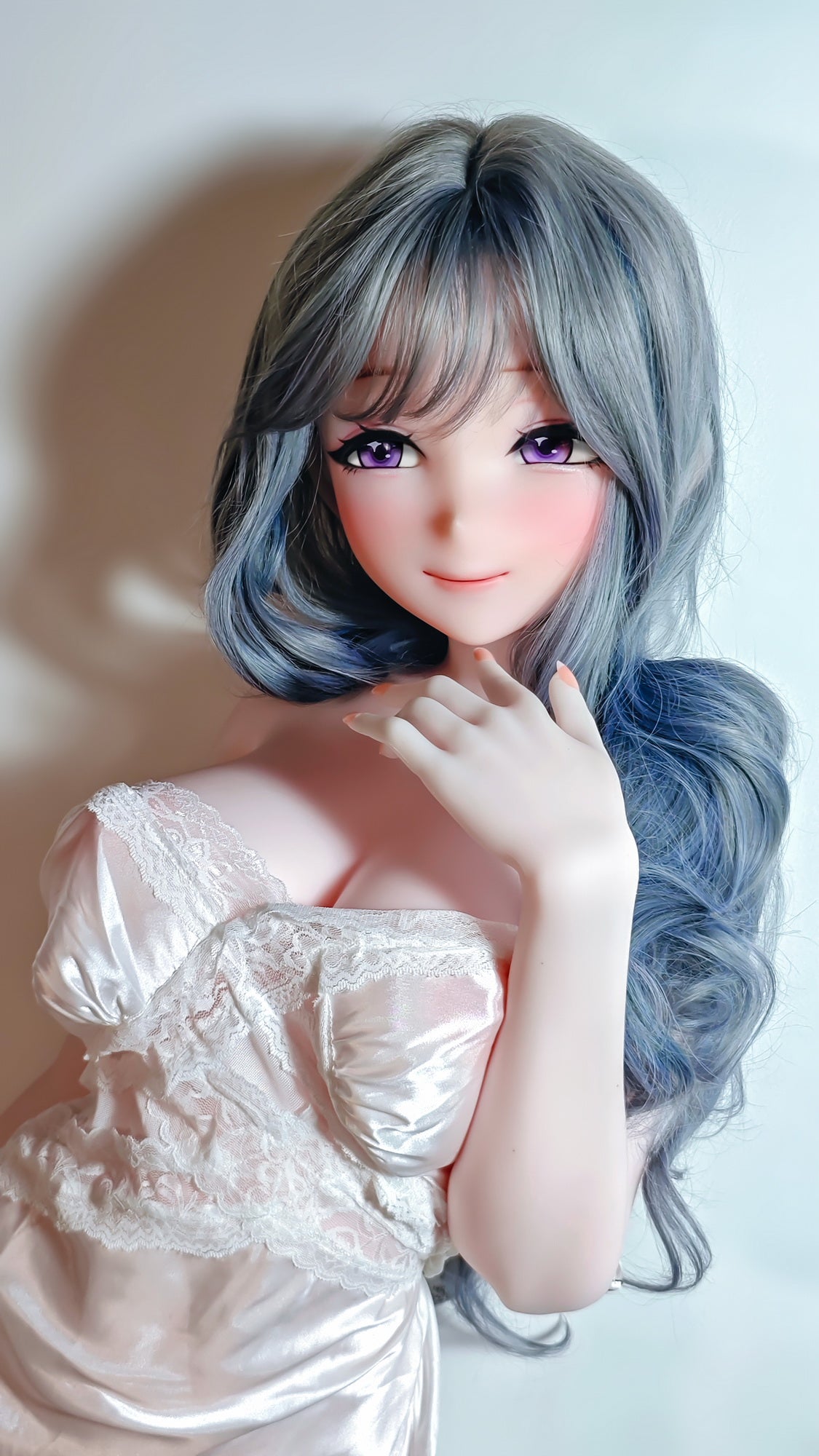 ElsaBabe 148 cm Anime-Puppe Platin-Silikon-Sexpuppe Erotisches Spielzeug mit Metallskelett, Furukawa Natsuki