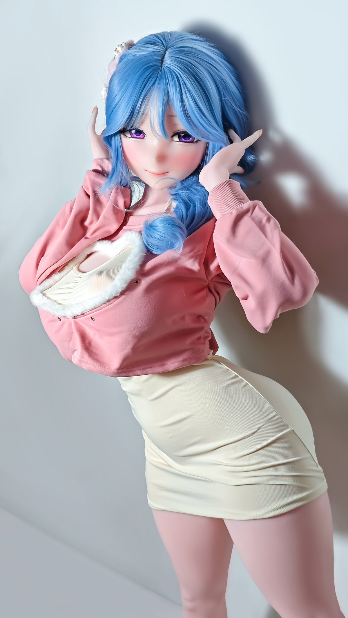 ElsaBabe 148 cm Anime-Puppe Platin-Silikon-Sexpuppe Erotisches Spielzeug mit Metallskelett, Furukawa Natsuki