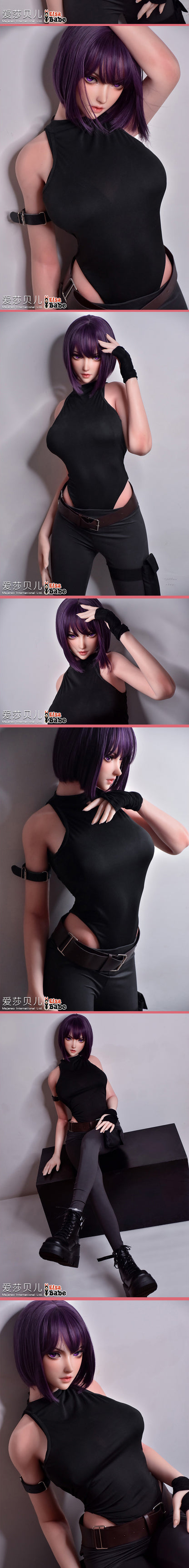 ElsaBabe 165cm Realistic ACG Doll Platinum Silicone Love Doll Adult Toy With Metal Skeleton, Hirano Rin