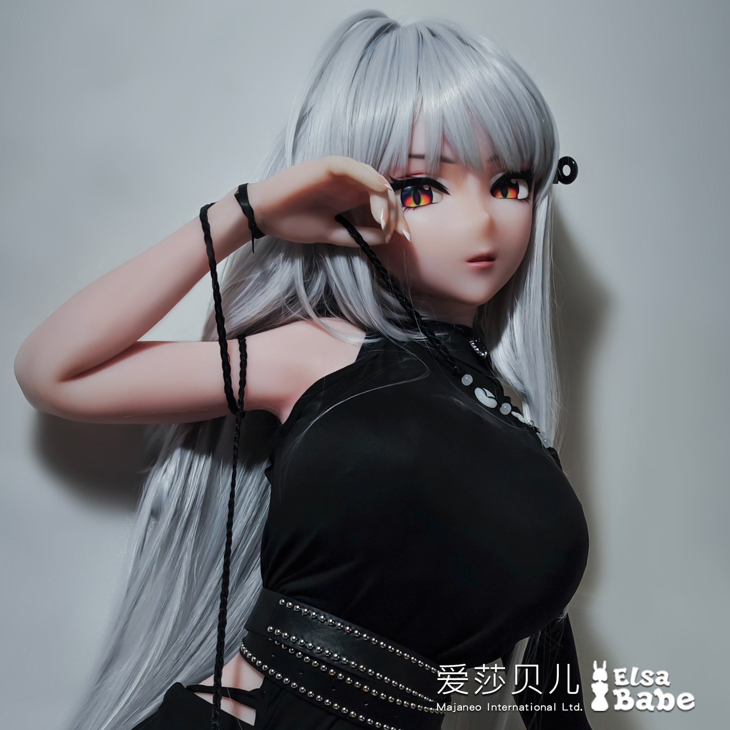 ElsaBabe 130cm Anime Doll Platinum Silicone Love Doll Adult Toy With Metal Skeleton, Genba Tokiko