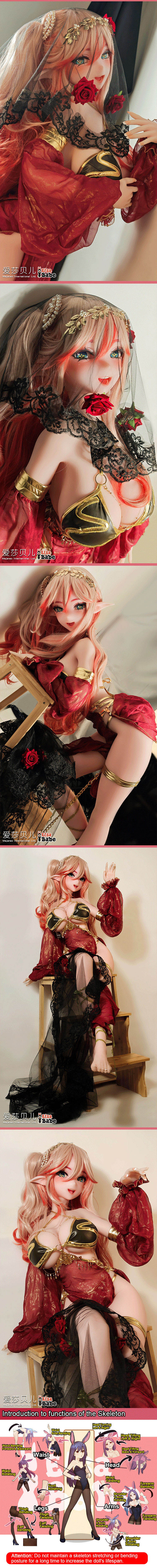 ElsaBabe 148cm Anime Doll Platinum Silicone Love Doll Adult Toy With Metal Skeleton, Natsuike Sora