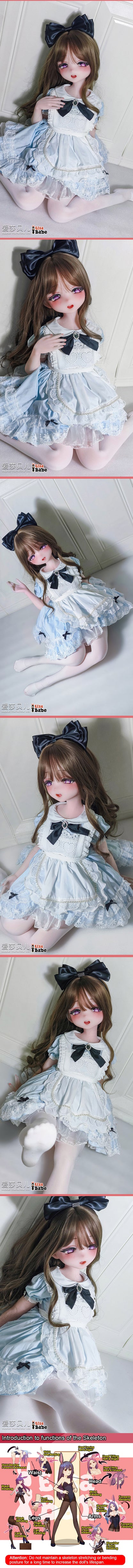 ElsaBabe 125cm Anime Doll Platinum Silicone Love Doll Adult Toy With Metal Skeleton, Suwabe Haruka