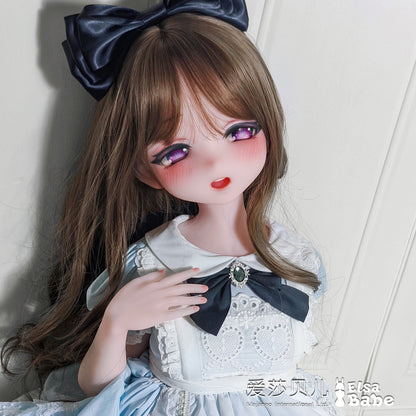 ElsaBabe Anime Doll Head Platinum Silicone Love Doll Heads Only, Suwabe Haruka