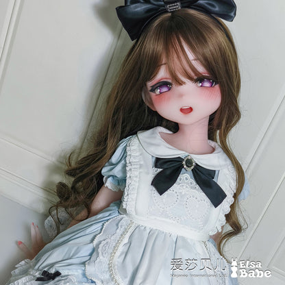 ElsaBabe Anime Doll Head Platinum Silicone Love Doll Heads Only, Suwabe Haruka