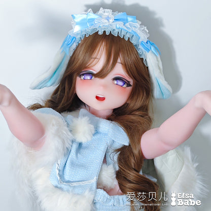 ElsaBabe Anime Doll Head Platinum Silicone Love Doll Heads Only, Suwabe Haruka