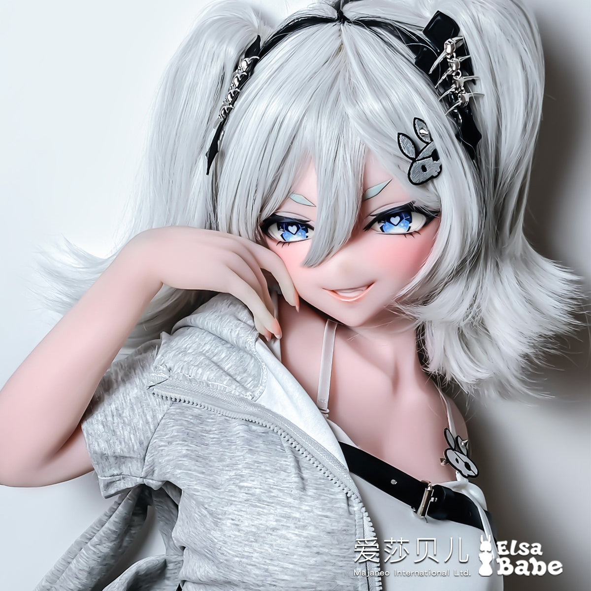 ElsaBabe 150cm Anime Doll Platinum Silicone Love Doll Adult Toy With Metal Skeleton, Flonine