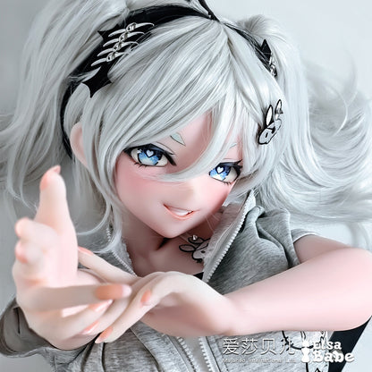 ElsaBabe 150cm Anime Doll Platinum Silicone Love Doll Adult Toy With Metal Skeleton, Flonine