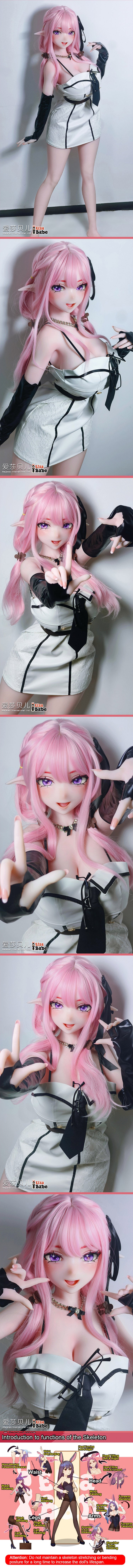ElsaBabe 163cm Anime Doll Platinum Silicone Love Doll Adult Toy With Metal Skeleton, Natsuike Mai
