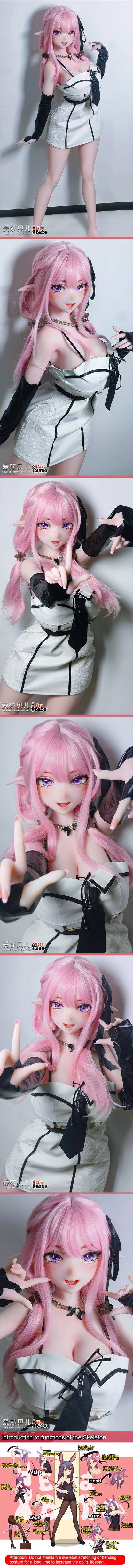 ElsaBabe 163cm Anime Doll Platinum Silicone Love Doll Adult Toy With Metal Skeleton, Natsuike Mai