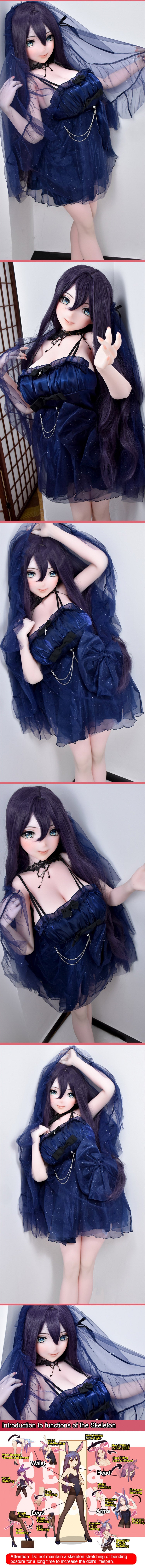 ElsaBabe 163cm Anime Doll Platinum Silicone Love Doll Adult Toy With Metal Skeleton, Matsuo Nao