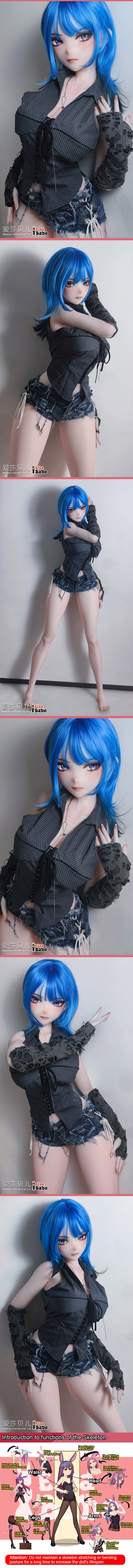 ElsaBabe 176cm Anime Doll Platinum Silicone Love Doll Adult Toy With Metal Skeleton, Kanzaki Yuna