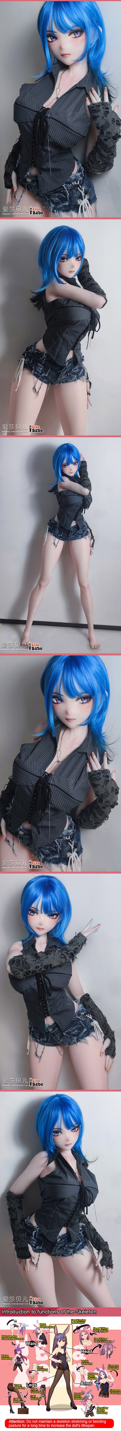 ElsaBabe 176cm Anime Doll Platinum Silicone Love Doll Adult Toy With Metal Skeleton, Kanzaki Yuna
