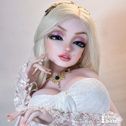 ElsaBabe 148 cm Anime-Puppe Platin-Silikon-Sexpuppe Erotisches Spielzeug mit Metallskelett, Furukawa Natsuki