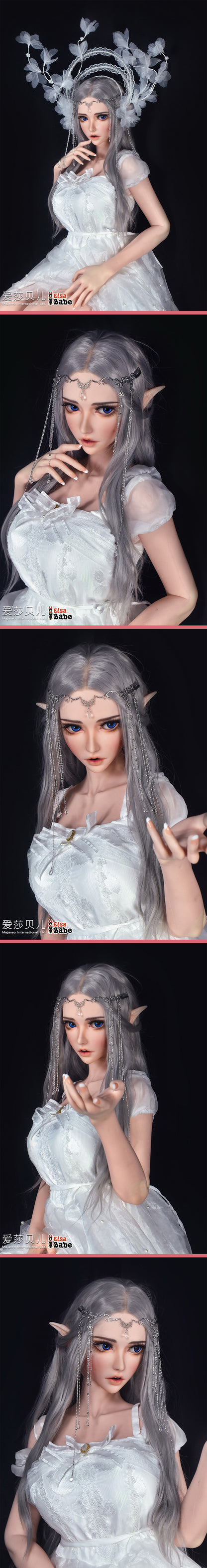 ElsaBabe 148 cm Anime-Puppe Platin-Silikon-Sexpuppe Erotisches Spielzeug mit Metallskelett, Furukawa Natsuki