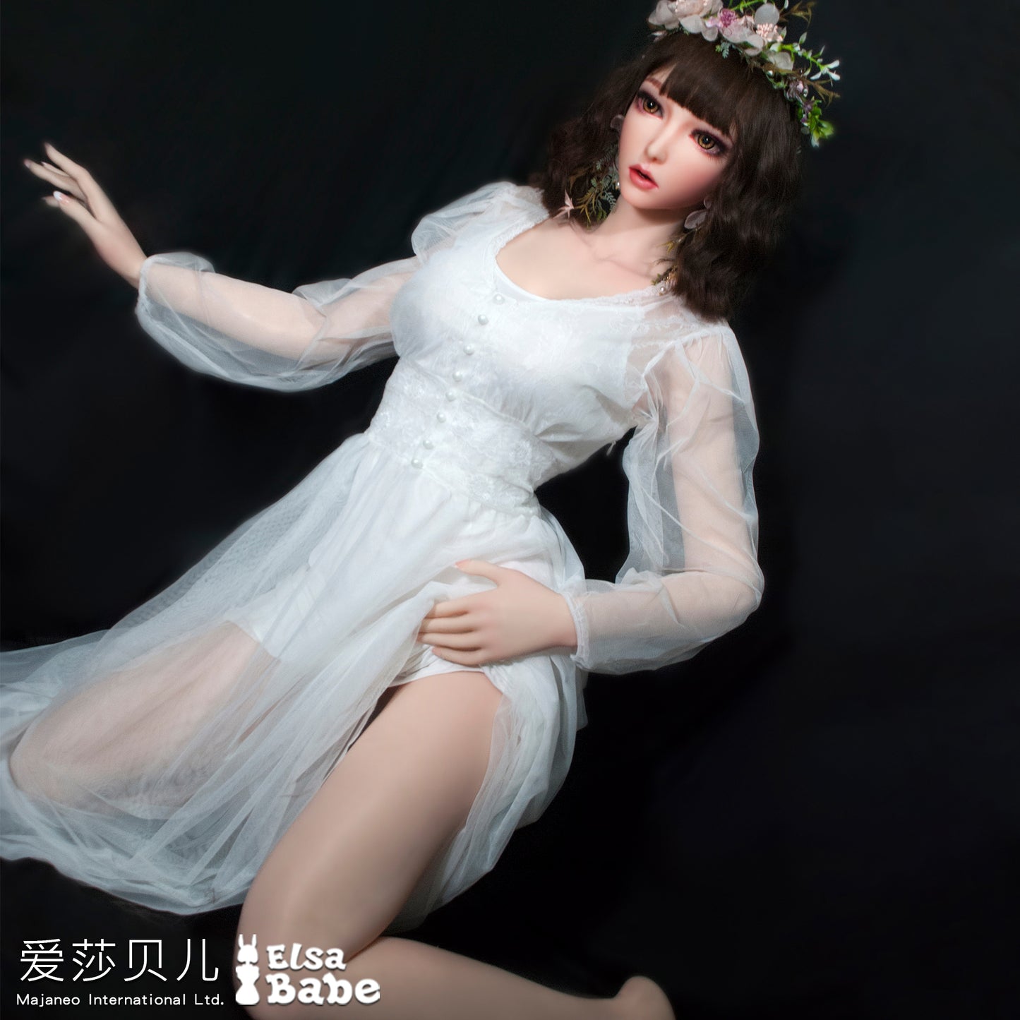 ElsaBabe 157cm Realistic ACG Doll Platinum Silicone Sex Doll Erotic Toy With Metal Skeleton, Hanyu Ruri