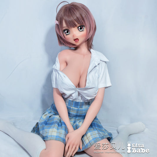 ElsaBabe 148 cm Anime-Puppe Platin-Silikon-Sexpuppe Erotisches Spielzeug mit Metallskelett, Furukawa Natsuki