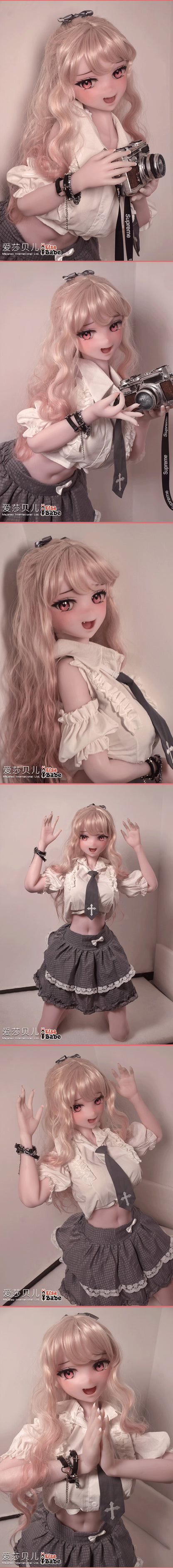 ElsaBabe 148cm Anime Doll Platinum Silicone Sex Doll Erotic Toy With Metal Skeleton, Aihara Kaya