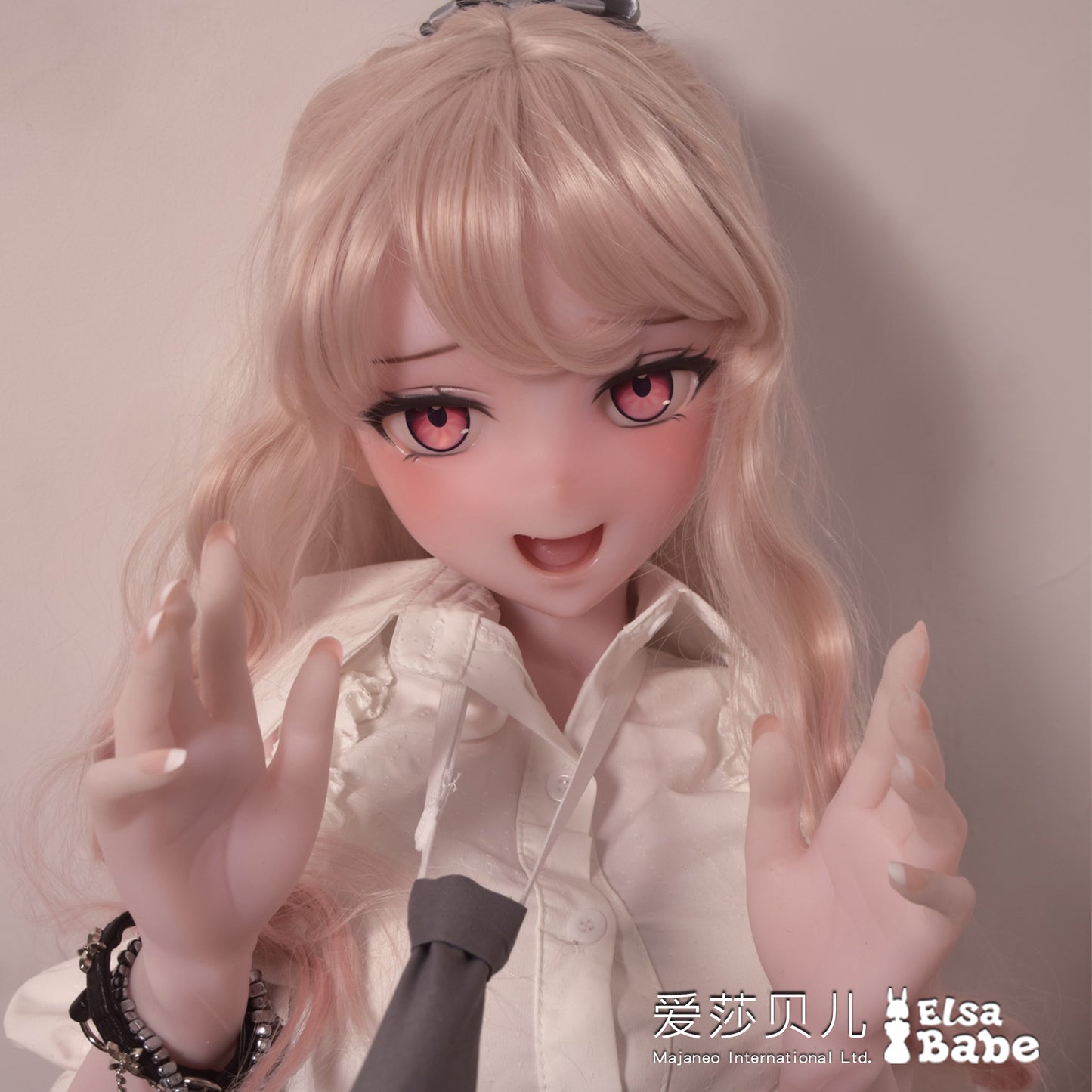 ElsaBabe 70cm Torso Anime Doll Platinum Silicone Sex Doll Erotic Toy With Metal Skeleton, Aihara Kaya