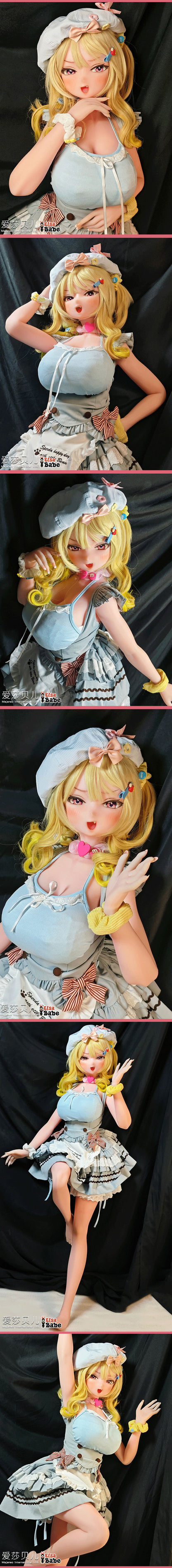 ElsaBabe 148cm Anime Doll Platinum Silicone Love Doll Adult Toy With Metal Skeleton, Ogawa Rika