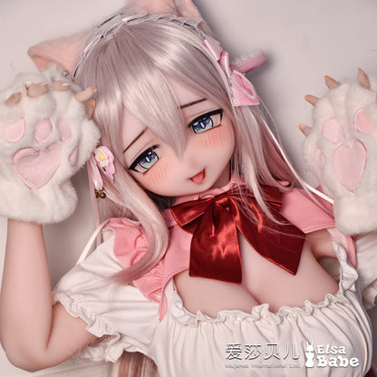 ElsaBabe 130cm Anime Doll Platinum Silicone Love Doll Adult Toy With Metal Skeleton, Utagawa Miki