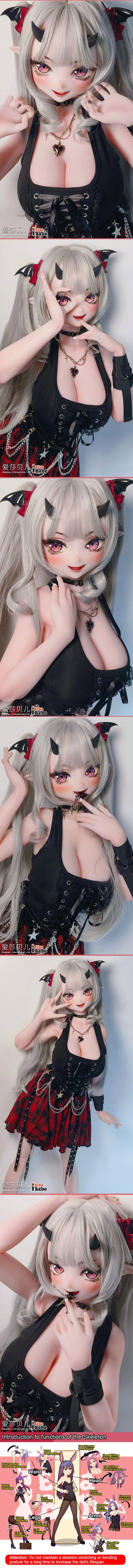 ElsaBabe 148 cm Anime-Puppe Platin-Silikon-Sexpuppe Erotisches Spielzeug mit Metallskelett, Furukawa Natsuki
