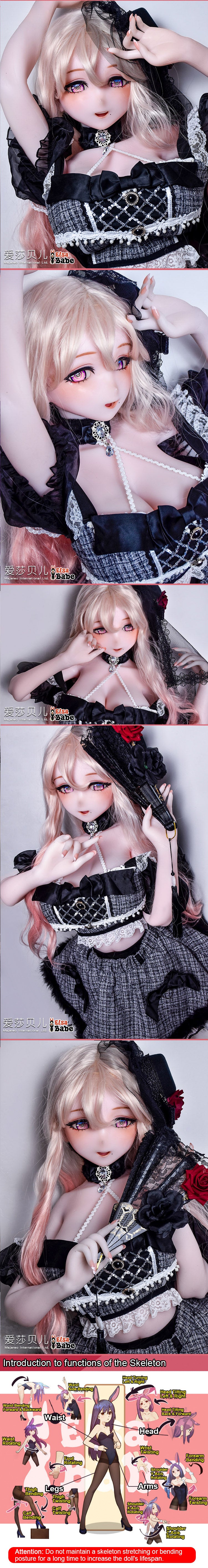 ElsaBabe 148 cm Anime-Puppe Platin-Silikon-Sexpuppe Erotisches Spielzeug mit Metallskelett, Furukawa Natsuki
