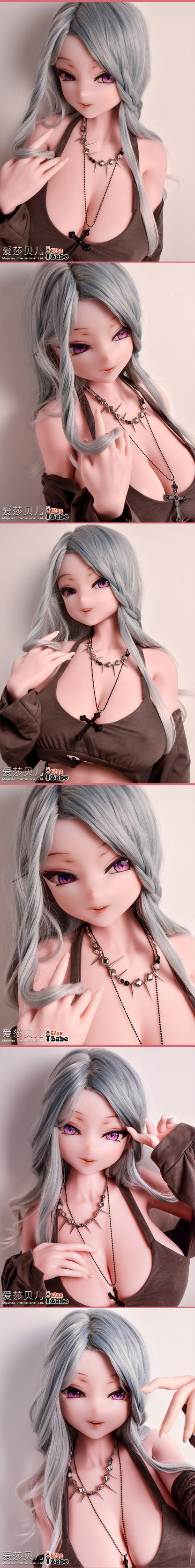 ElsaBabe 160cm Anime Doll Platinum Silicone Love Doll Adult Toy With Metal Skeleton, Kira Chiyuki