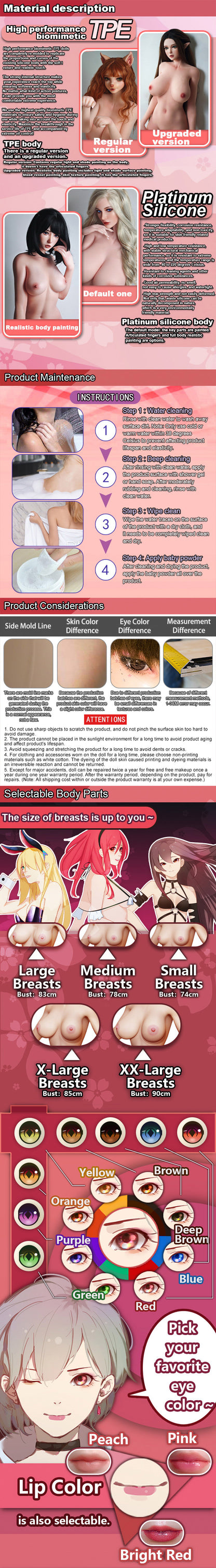 ElsaBabe 165cm Anime Doll Platinum Silicone Love Doll Adult Toy With Metal Skeleton, Asakura Marie