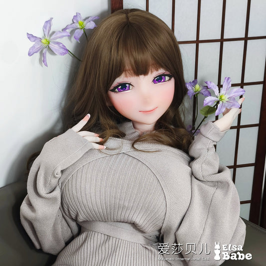 ElsaBabe 148 cm Anime-Puppe Platin-Silikon-Sexpuppe Erotisches Spielzeug mit Metallskelett, Furukawa Natsuki