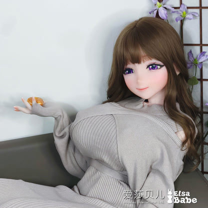 ElsaBabe 160cm Anime Doll Platinum Silicone Love Doll Adult Toy With Metal Skeleton, Mochizuki Emi