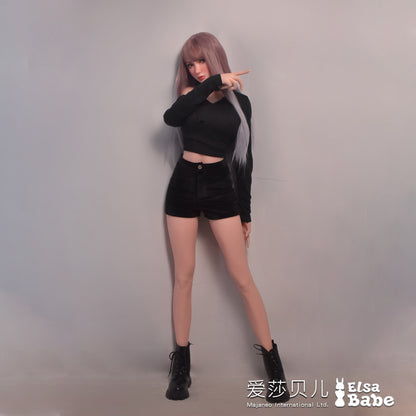 ElsaBabe 157cm Realistic ACG Doll Platinum Silicone Sex Doll Erotic Toy With Metal Skeleton, Mizushima Suzuran