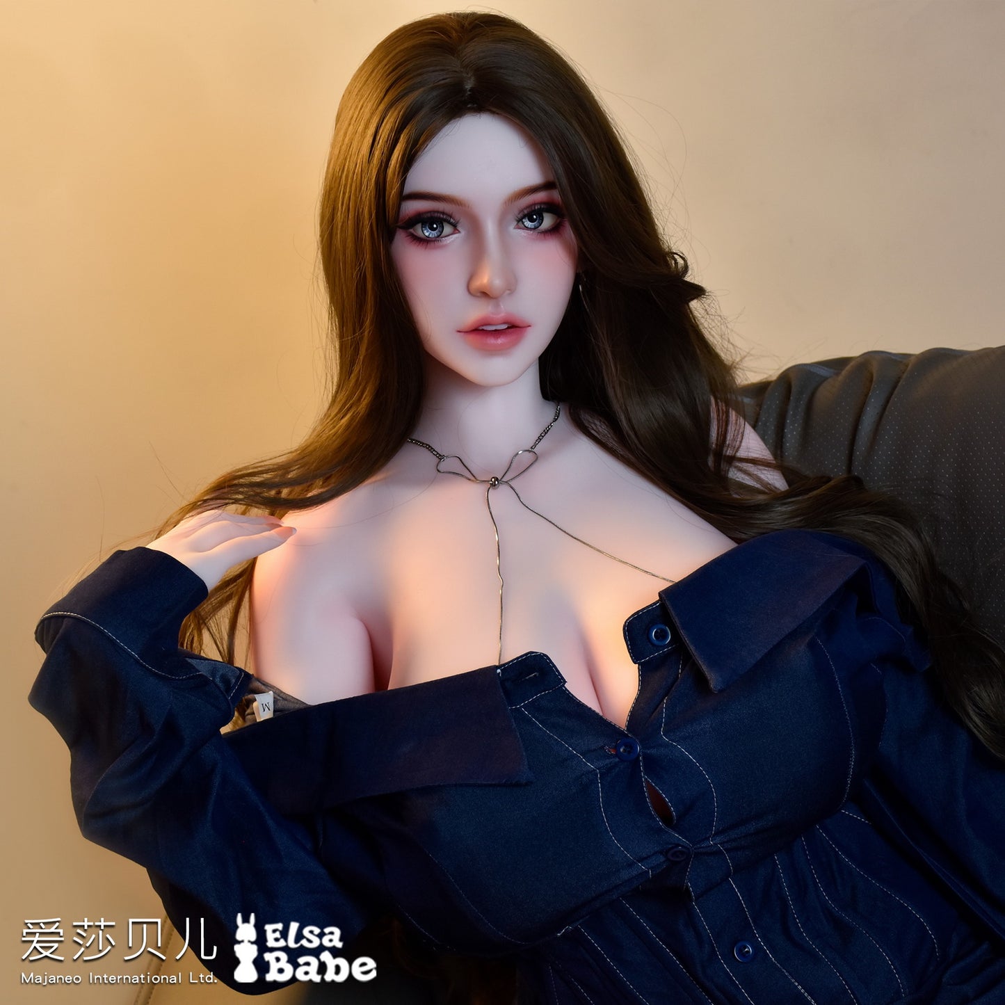 ElsaBabe 163cm ACG Doll Platinum Silicone Love Doll Adult Toy With Metal Skeleton, Lily Young