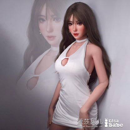 ElsaBabe 165cm Realistic ACG Doll Platinum Silicone Sex Doll Erotic Toy With Metal Skeleton, Amami Tomoko