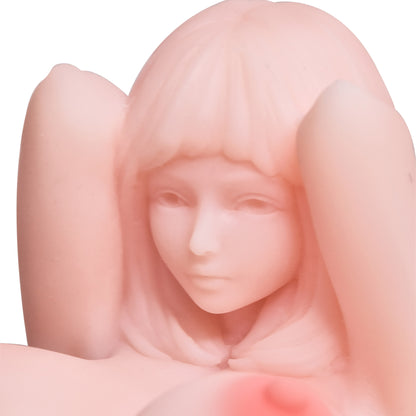 ElsaBabe 148 cm Anime-Puppe Platin-Silikon-Sexpuppe Erotisches Spielzeug mit Metallskelett, Furukawa Natsuki